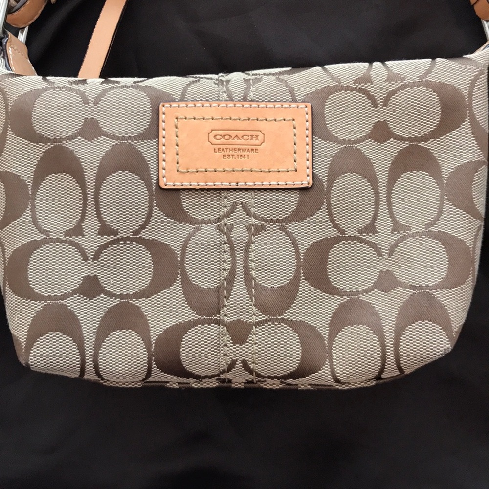 Coach purse+original duster bag brown and tan